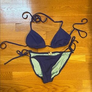 J.Crew Stylish Blue Bikini Set